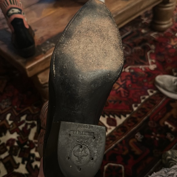 Vintage 80s Rocketbuster Cowboy Western Boots Custom Size 7.5 - Picture 4 of 5